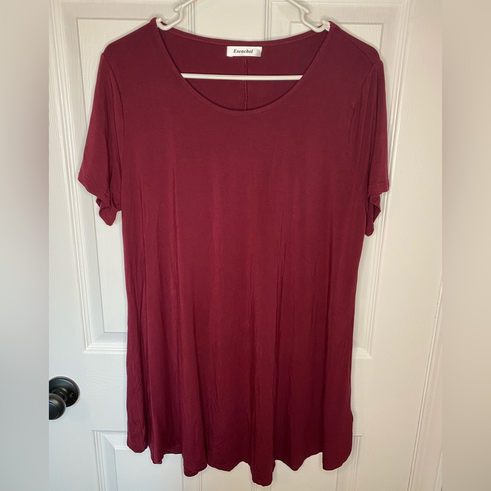 2/$10 Women’s Maroon Tunic XL